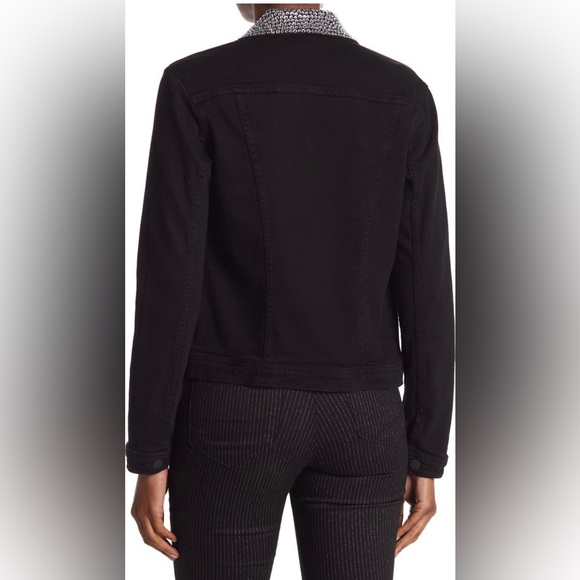 NWOT L’AGENCE Celine Crystal Embellished Collar Shacket - Picture 4 of 6